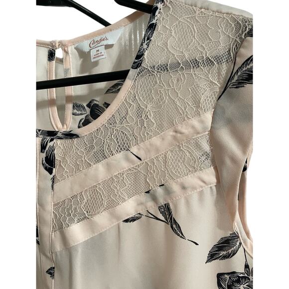 Candies Women’s light pink blush top blouse size medium - Picture 2 of 2
